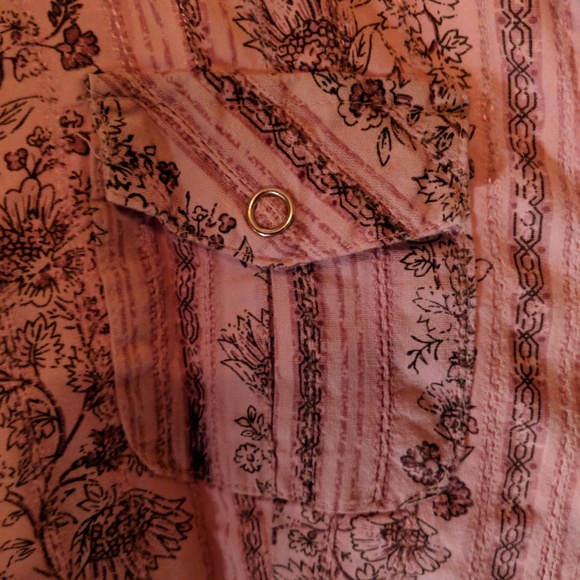 Junior's 3/4 sleeve western style blouse - Picture 5 of 8